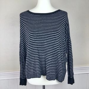 EILEEN FISHER Super Soft Striped Sweater Small (P)